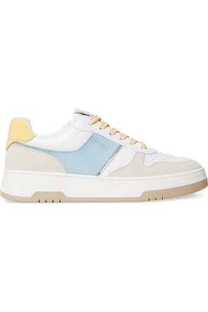 Twin-Set Sneakers i læder med colourblocking