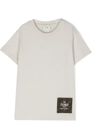 Fendi T-shirt med logo-applikation