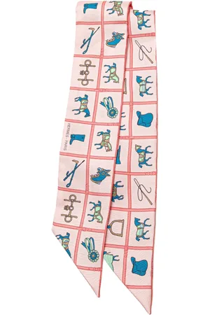 Hermès Couvertures et Tenues de Jour twilly-tørklæde i silke fra 1990-2024