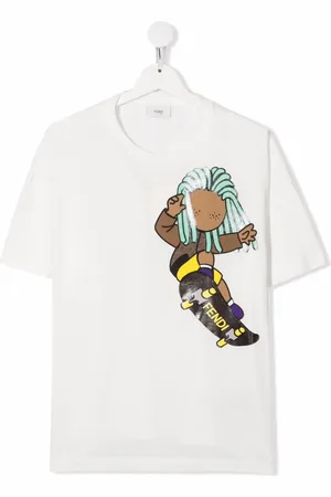 Fendi TEEN T-shirt med grafisk tryk