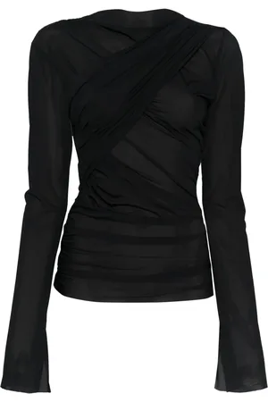 Jade Cropper Draperet top