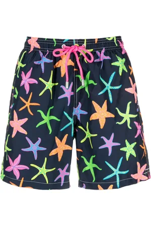 MC2 SAINT BARTH Badeshorts med grafisk tryk og snoretræk
