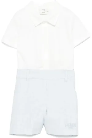 Fendi Sæt med skjorte og shorts med FF-jacquard