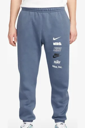 Nike NSW Club Plus Diffused Blue joggingbukser med logo