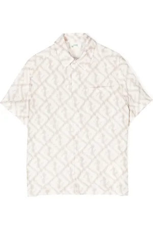 Fendi Kortærmet T-shirt med FF-logotryk