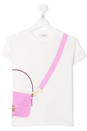 Fendi T-shirt med grafisk tryk og logo