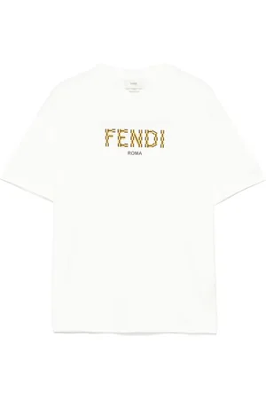 Fendi T-shirt med logostempel
