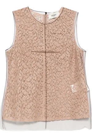 Fendi Top i blomstret blonde