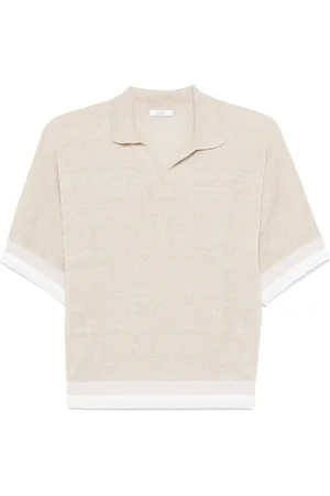 PESERICO SIGN T-shirt med lurex-detalje