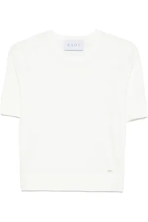 Kaos T-shirt med logoplade