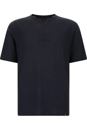 Boggi Milano T-shirt med slids i halsen