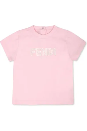 Fendi T-shirt med logo-applikation