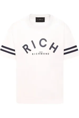 John Richmond T-shirt med logotryk