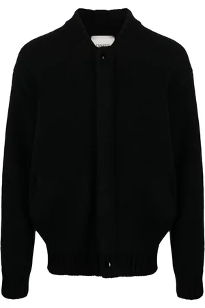 LANEUS Cardigan i strik med båndkrave