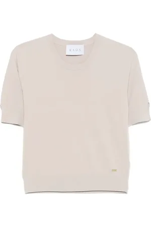 Kaos T-shirt med logoplade