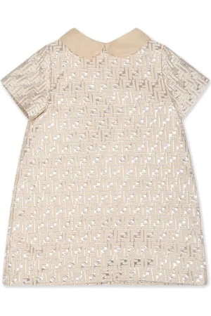 Fendi Kjole med FF-jacquard og svaj