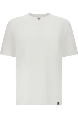 Boggi Milano T-shirt med splittet halsdetalje