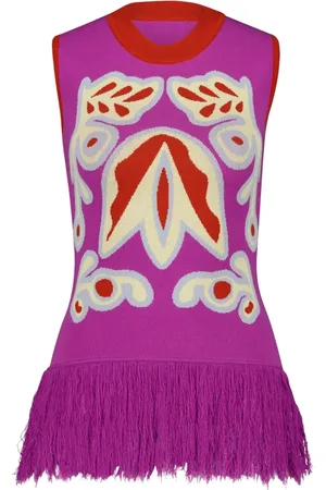 Paula Tina Bellflower tanktop i jacquard