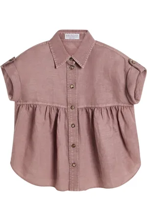 Brunello Cucinelli Pinpoint-skjorte