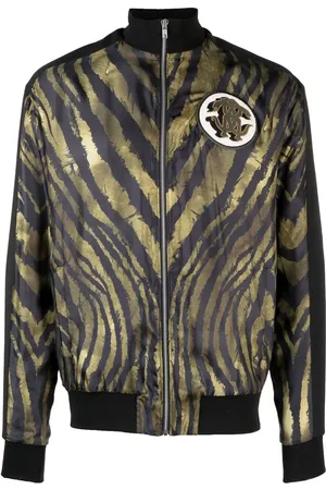 Roberto Cavalli Træningsjakke med tigertryk