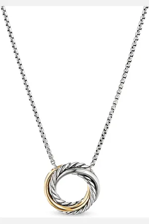 David Yurman Halskæde i 18 karat guld og sterlingsølv