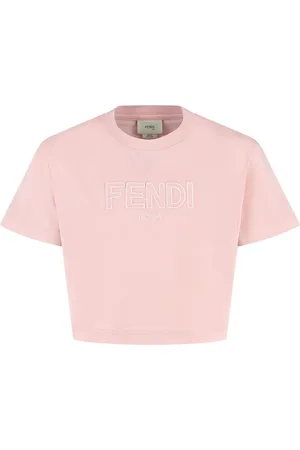 Fendi T-shirt med logo-applikation