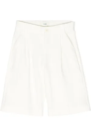 Fendi Shorts i hør med brede ben
