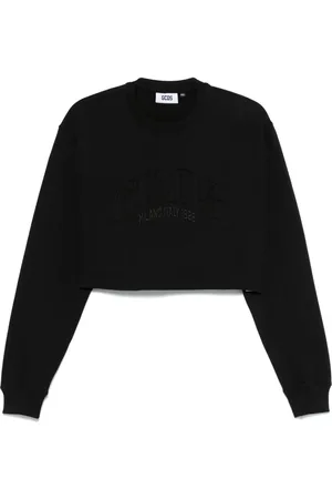 GCDS Cropped sweatshirt med logo