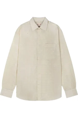 Marni Skjorte med geometrisk jacquard