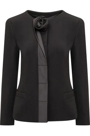 Emporio Armani Blazer med blomsterapplikation