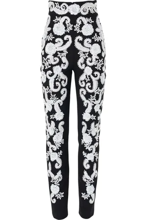 Carolina Herrera Bukser med broderi og smal pasform