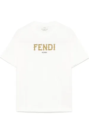 Fendi T-shirt med logo-applikation