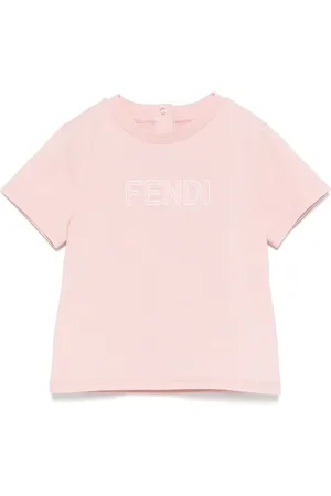 Fendi T-shirt med logobroderi