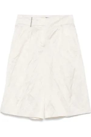 PESERICO SIGN Shorts med plisseret detalje