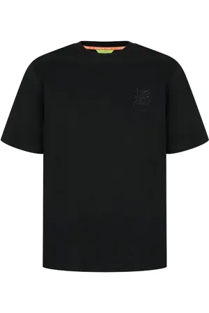 SHANGHAI TANG T-shirt med broderet grafisk tekst