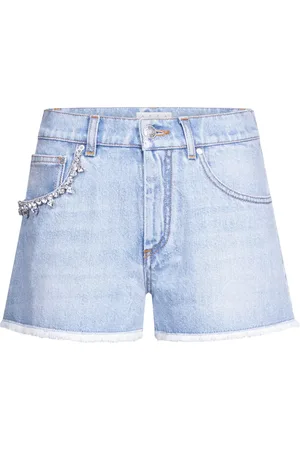 AREA Shorts med krystaludsmykning