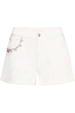 AREA Shorts med krystaludsmykning