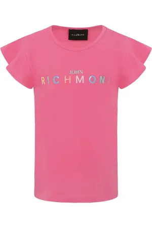 John Richmond T-shirt med logotryk