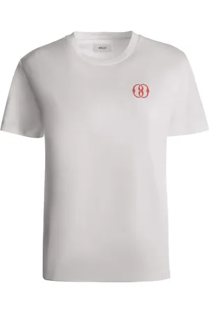 Bally Kortærmet T-shirt med emblem-tryk