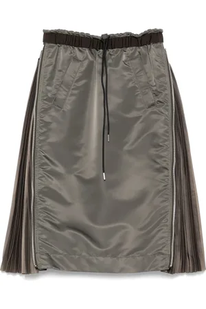 SACAI Mellemlang nederdel i twill