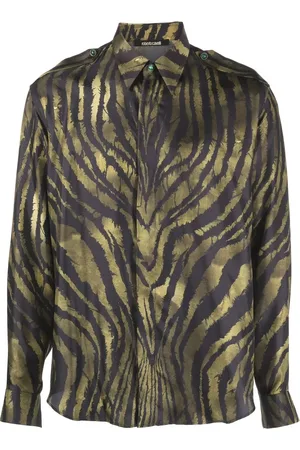 Roberto Cavalli Skjorte med tigertryk