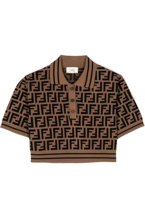 Fendi Kortærmet polo med FF-logotryk