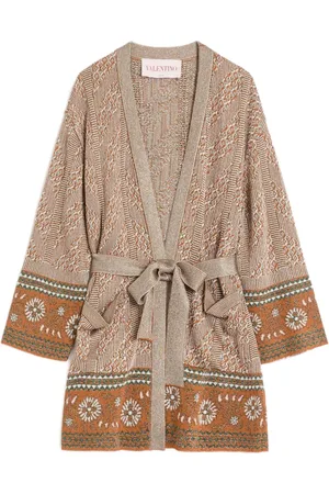 VALENTINO GARAVANI Jacquard-cardigan i lurex