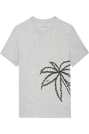 Zadig & Voltaire T-shirt i økologisk bomuld med grafisk tryk