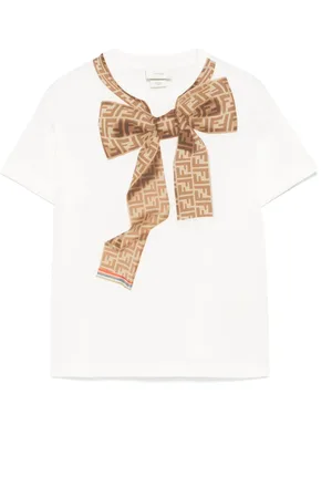 Fendi T-shirt med sløjfedetalje