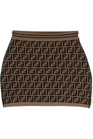 Fendi Kort FF-strikket nederdel