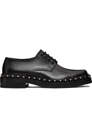 VALENTINO GARAVANI Rockstud derby-sko i læder