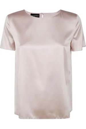 Emporio Armani Bluse med silke-satin
