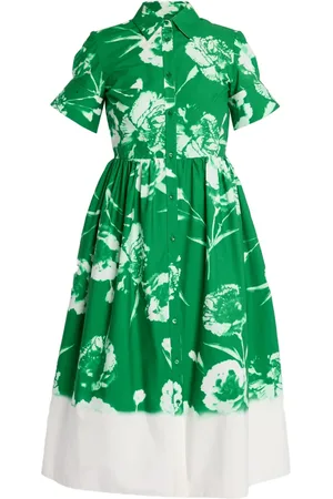 Erdem Skjortekjole med blomstertryk