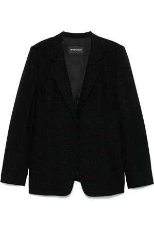 Emporio Armani Blazer i crepe med lurex-detalje